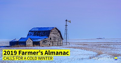 2019 Farmer's Almanac Calls for Very Cold Winter