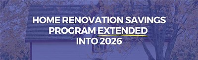 Home Renovation Savings Program Extended Into 2026