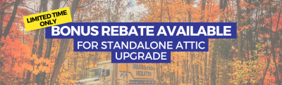 Bonus $250 Attic Insulation Rebate Available Until November 30th