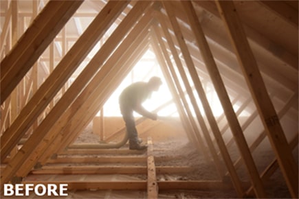 before attic insulation contractor great northern insulation ontario toronto