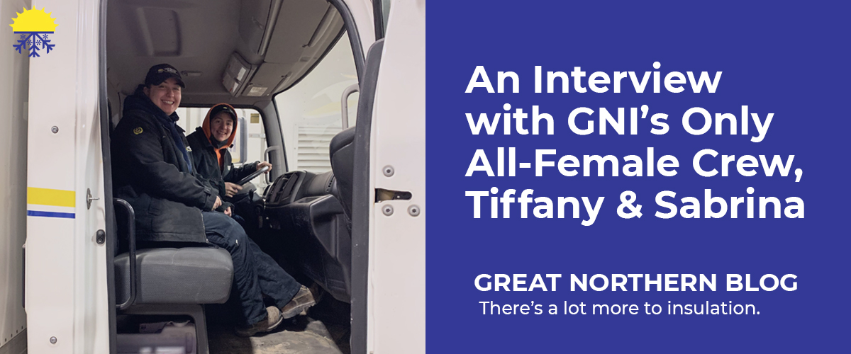an interview with GNI's only all-female crew, tiffany and sabrina title card